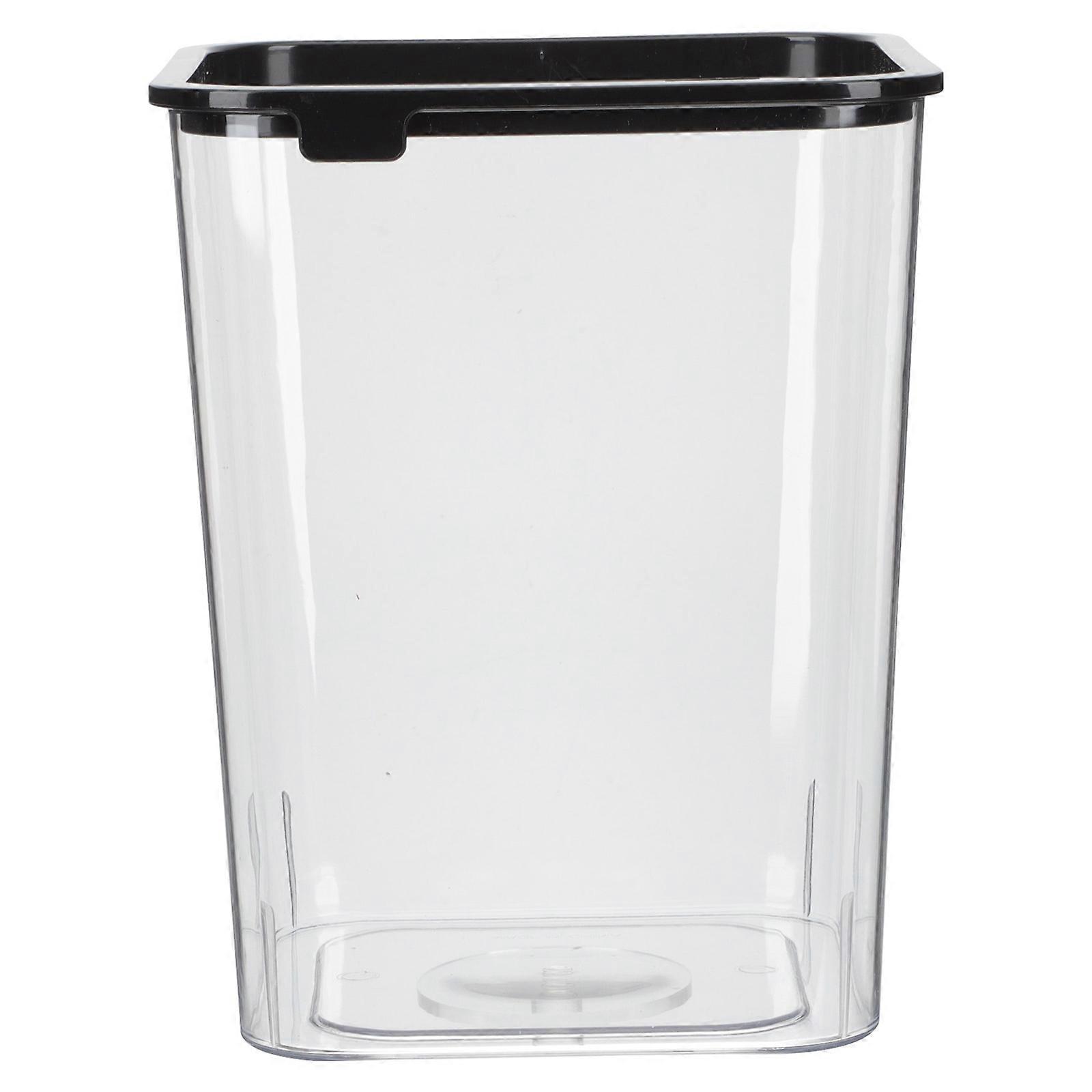 Plastic Square Trash Can for Storage Transparent Garbage Basket