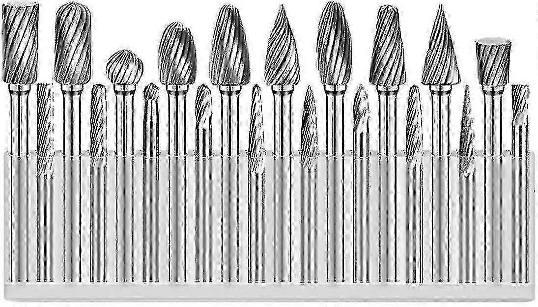 Tungsten Carbide Burr Set Rotary File Rasp - 20pcs