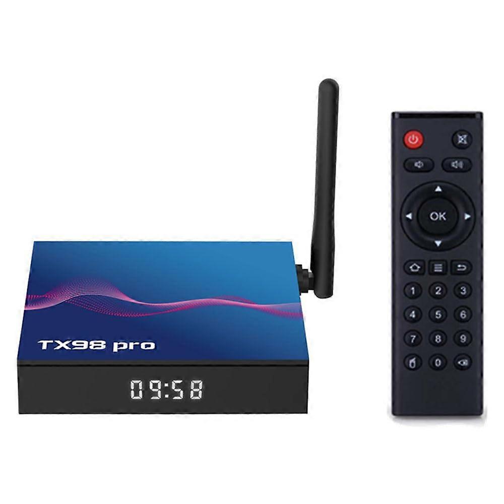 Android 12.0 TV Box TX98 Pro 4GB RAM 32/64GB ROM H618 CPU Dual WiFi 2.4G/5G Bluetooth 4.2 100M LAN 4K/6K/3D USB 3.0