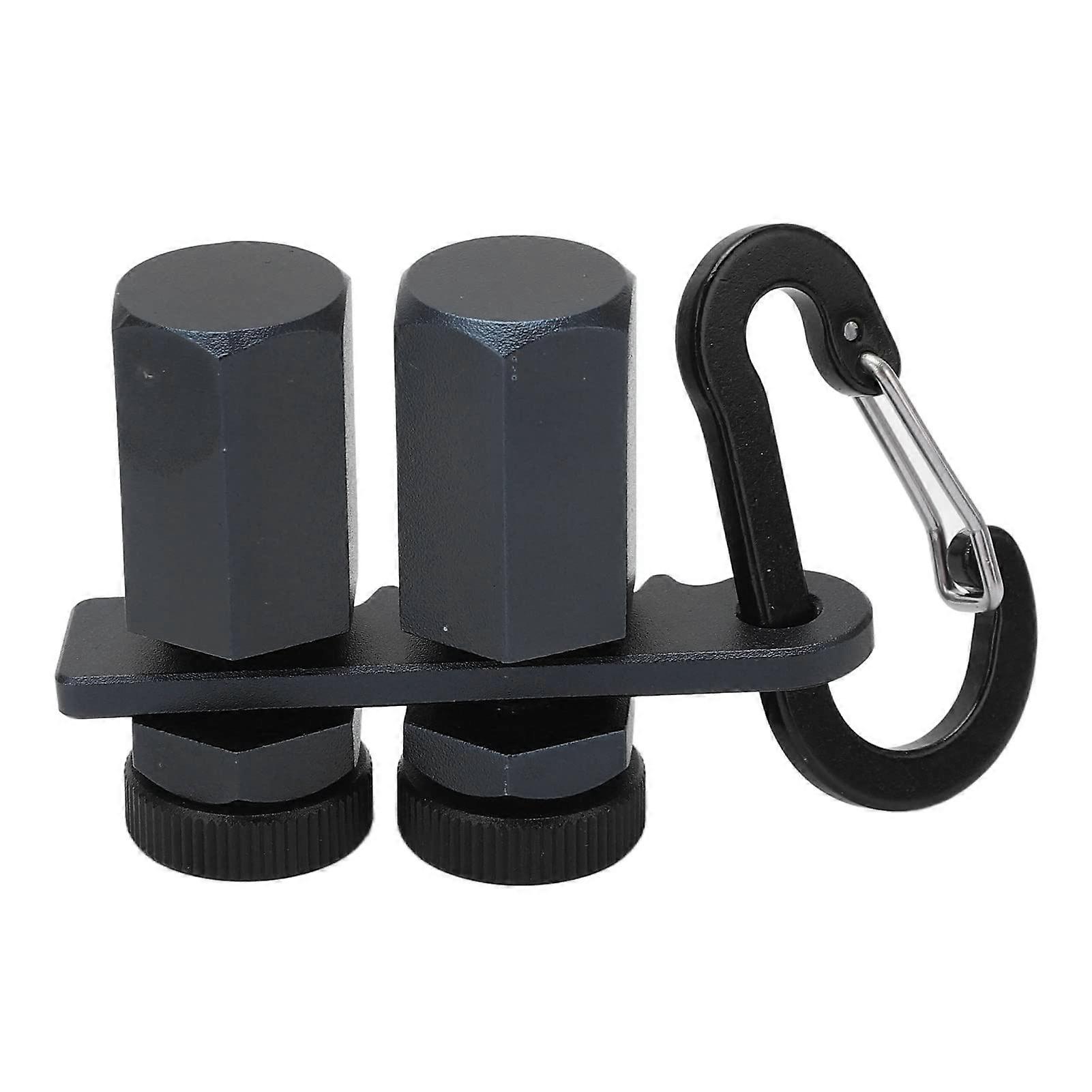 Stair Framing Tool and Aluminum Rafter Layout Jig with Carabiner, Black Alloy Knobs