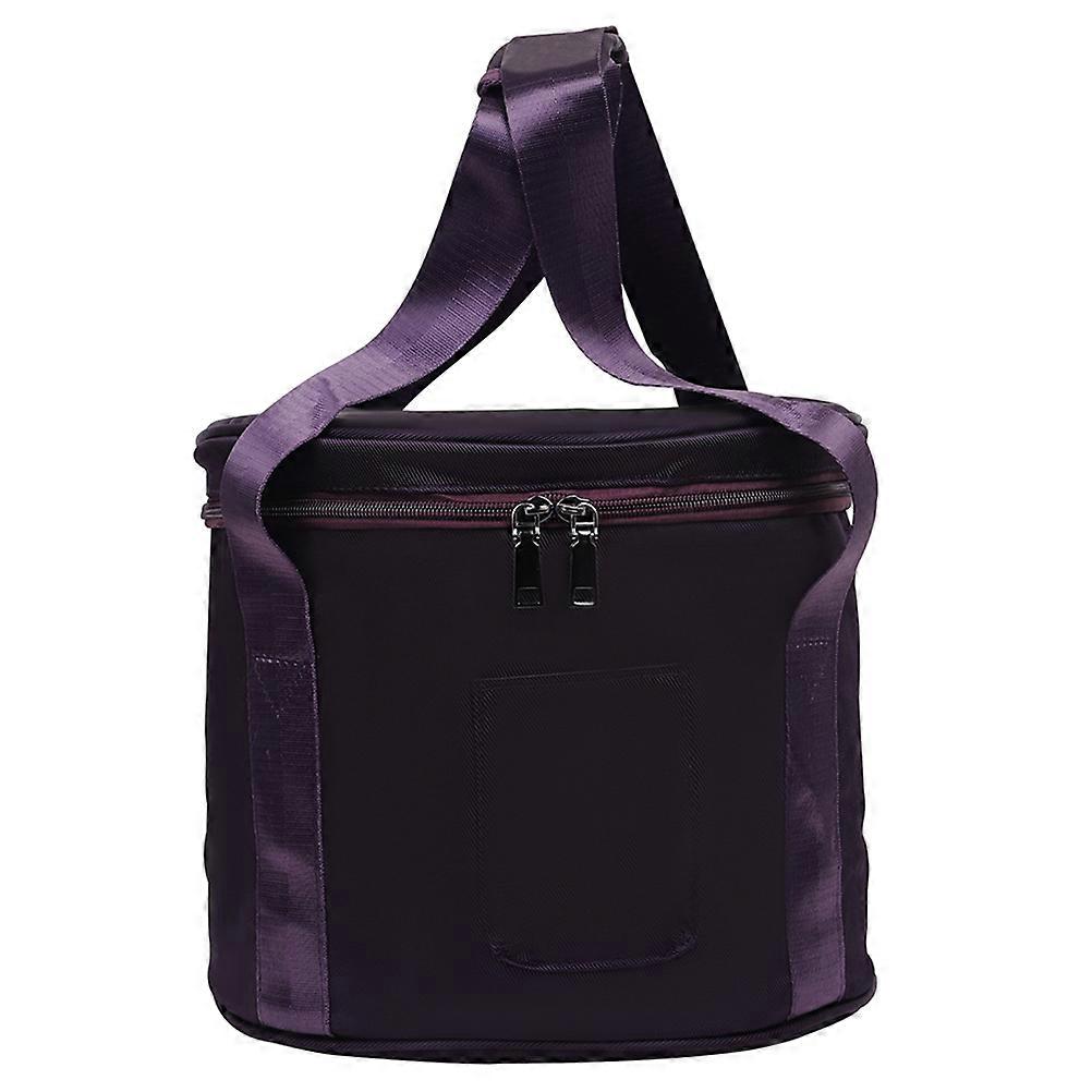 Crystal Bowl Carrying Bag 4Pcs With Portable Design Ideal For Storage Use And Travel Featuring Smooth Zipper And Thickened Liner In Purple