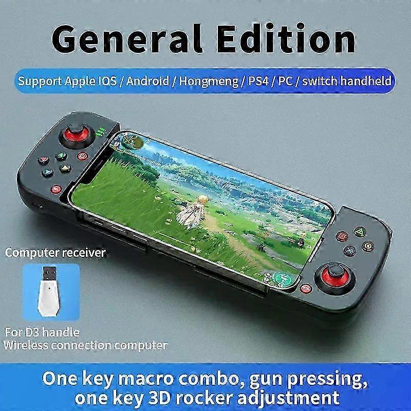 Wireless Bt 5.0 Stretchable Game Controller Compatible For Phone Android Ios Gamepad Joystick Retractable Gamepad Compatible For Compatible For Ps4