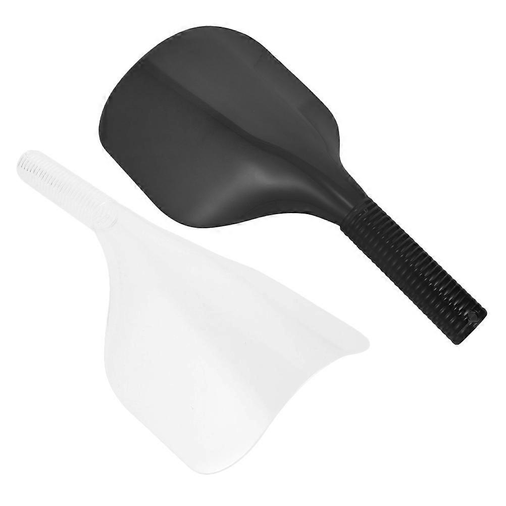 Salon Haircut Hairdressing Shield Protector 2Pcs Assorted Color Plastic