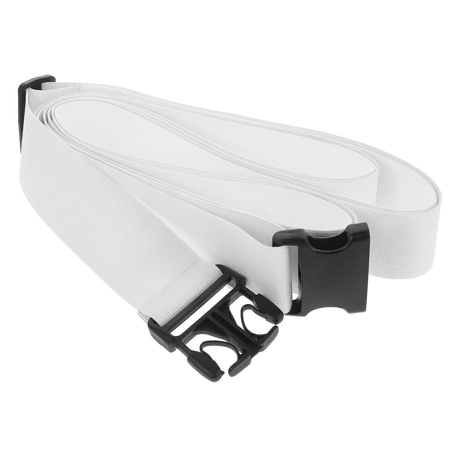 White Elastic Band For Securing Items Adjustable Strap For Table Organization 1Pack