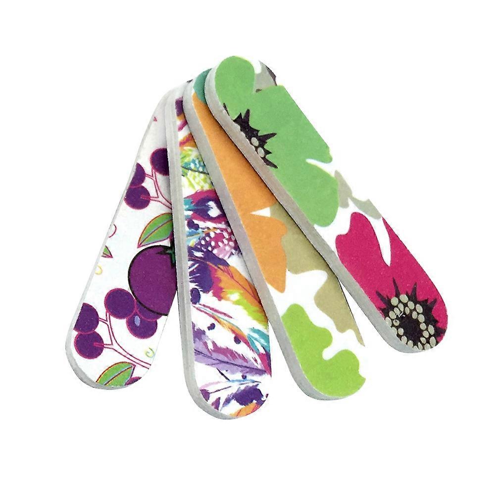 Double-Sided Nail File for Polishing 100Pcs Mini Assorted Color Files