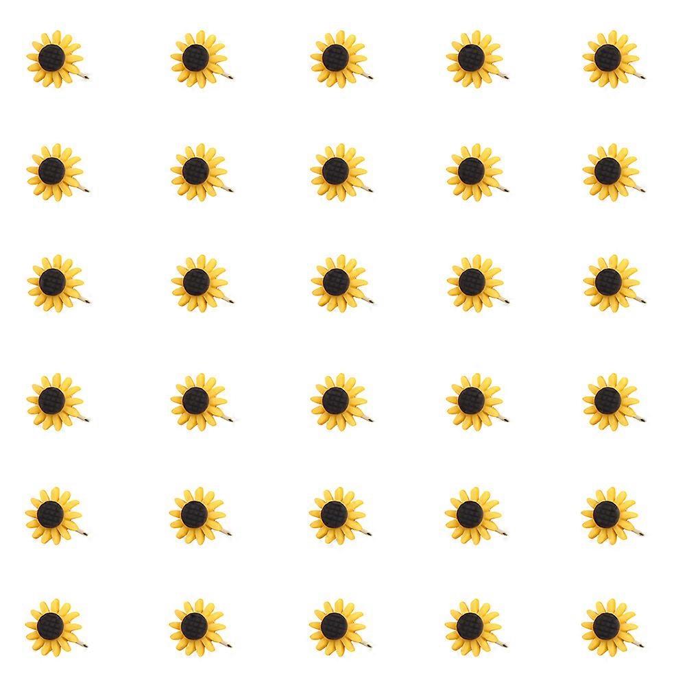 Multi-Function Sunflower Tacks Decorative Push Pin for DIY Use 30Pcs Thumb Tacks