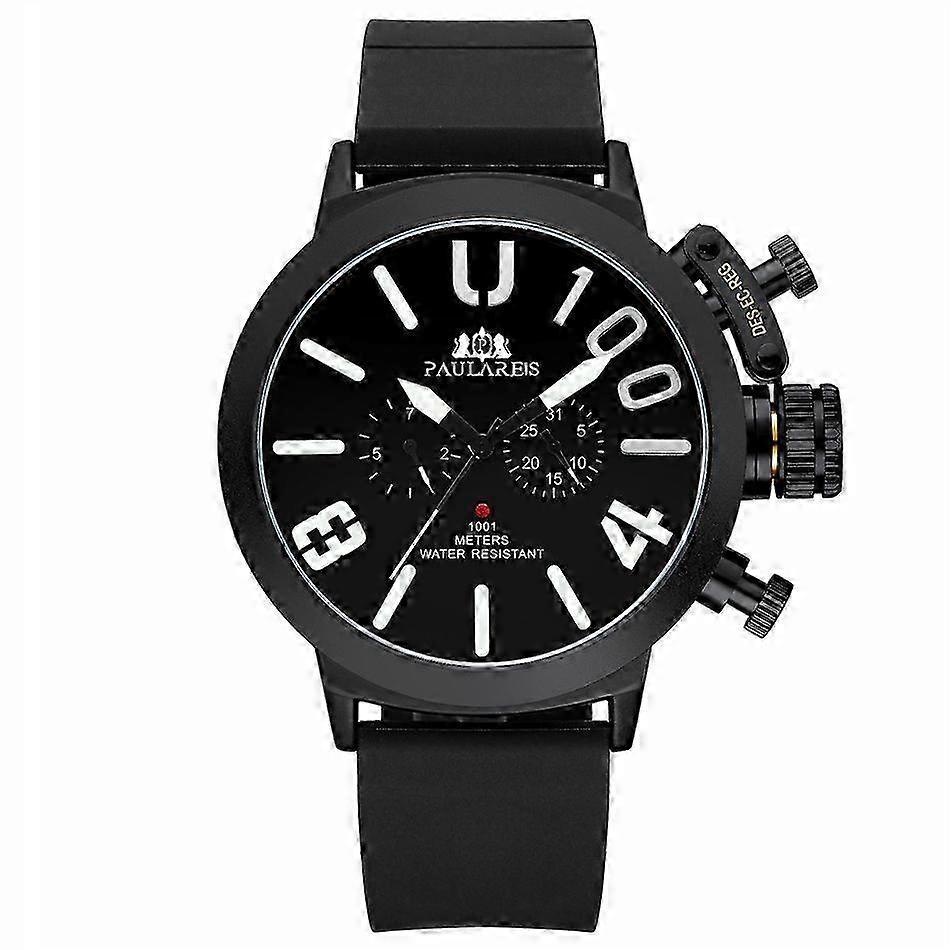 UB03 Men's Watch Large Dial Rubber Strap Fully Automatic Mechanical Waterproof Watch 26s