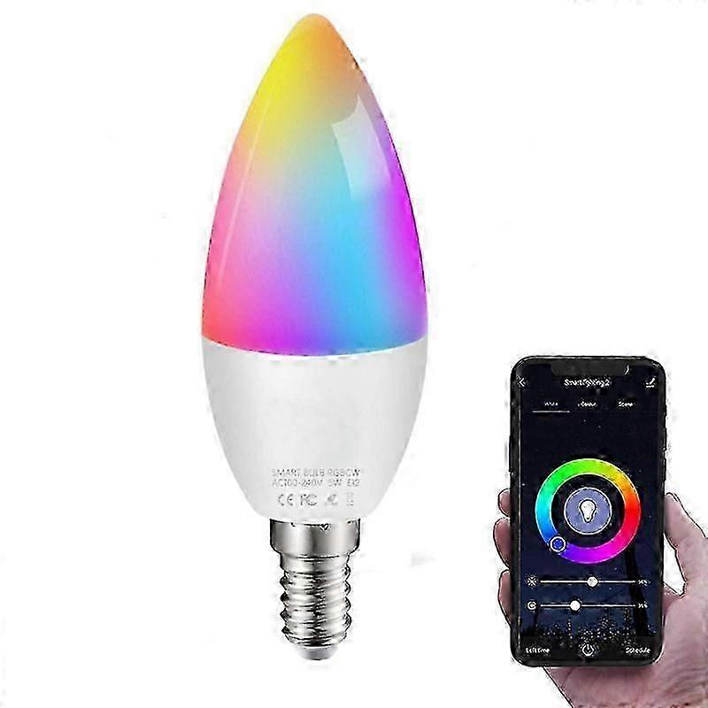 Wifi Smart Bulb E14 Rgb Multicolor Dimmable Led, Smart Bulb