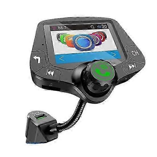 2025 G24 FM Transmitter Navigation Broadcast Voice Assistant ABS Bluetooth-compatible Universal 2 Inch High