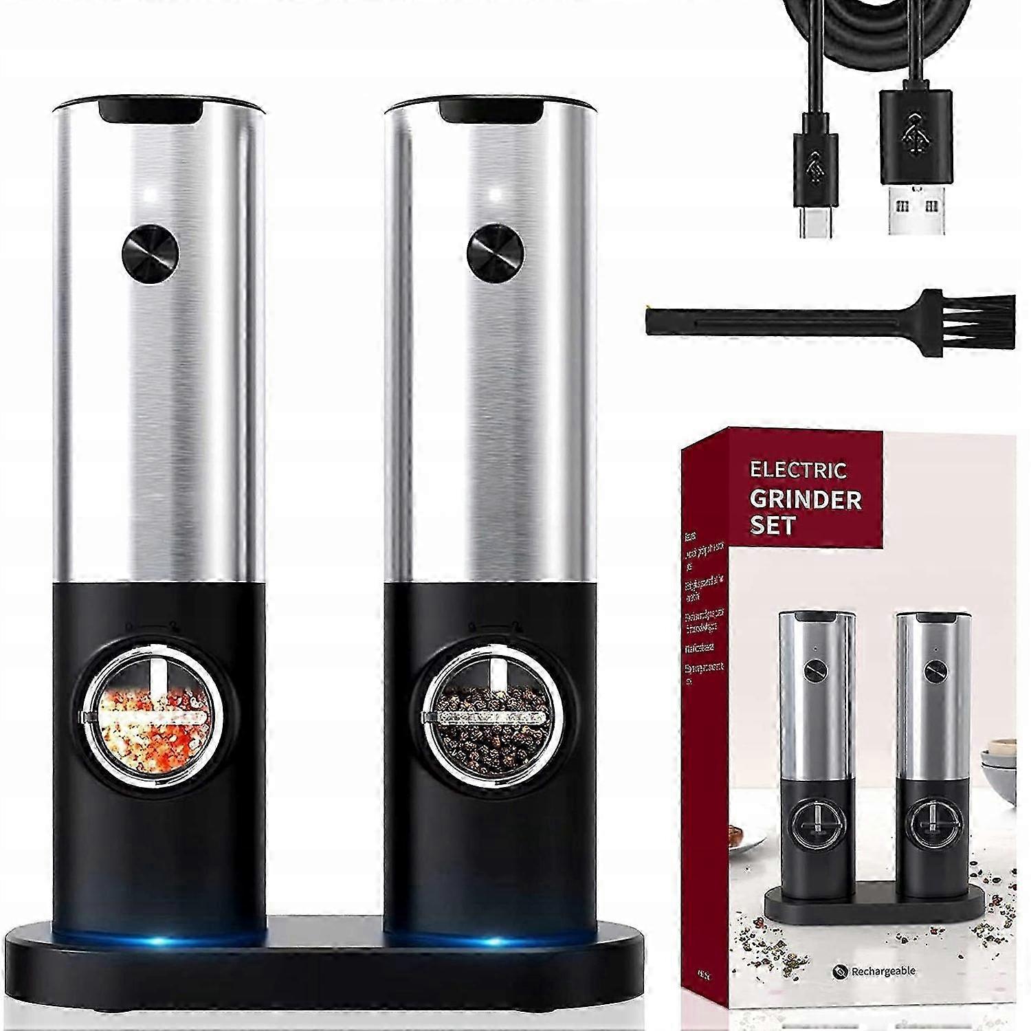 26-27 Bedee E-grinder Set Silver/gray Electric Grinder