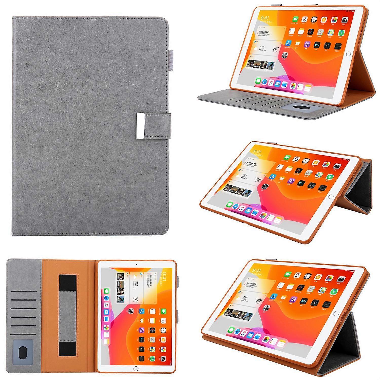 Multiple Viewing Foldable Stand Leather Wallet Tablet Case for iPad 10.2 (2021)/(2020)/(2019)/Pro 10
