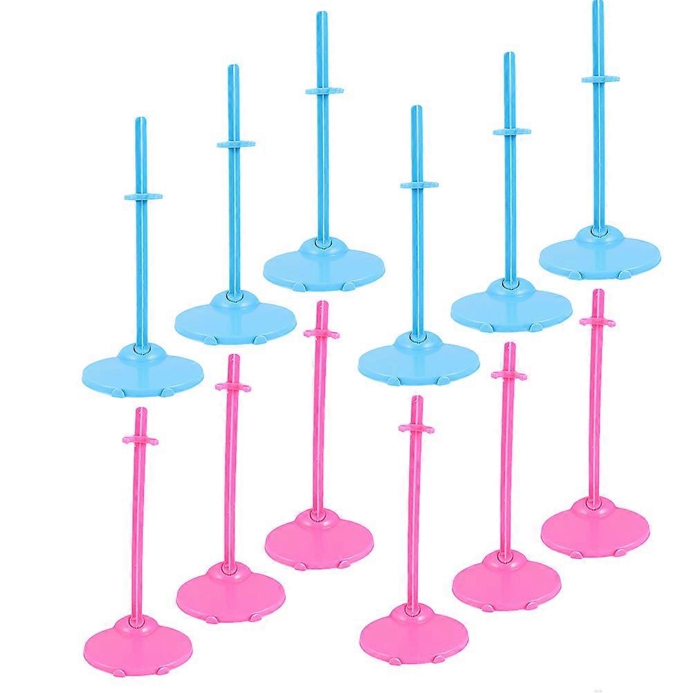 Doll Display Holder Figure Support for Holding Use 12Pcs Plastic Material