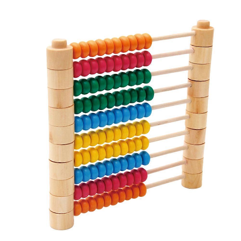 Educational Wooden Abacus Tool for Calculating Use 2Pcs Set