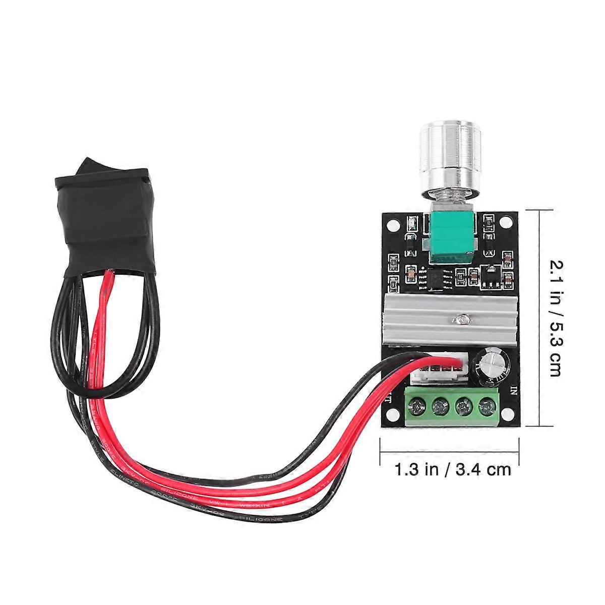 Pwm Controller Motor Driver Switch with 2Pcs Adjustable 1203Bb Device