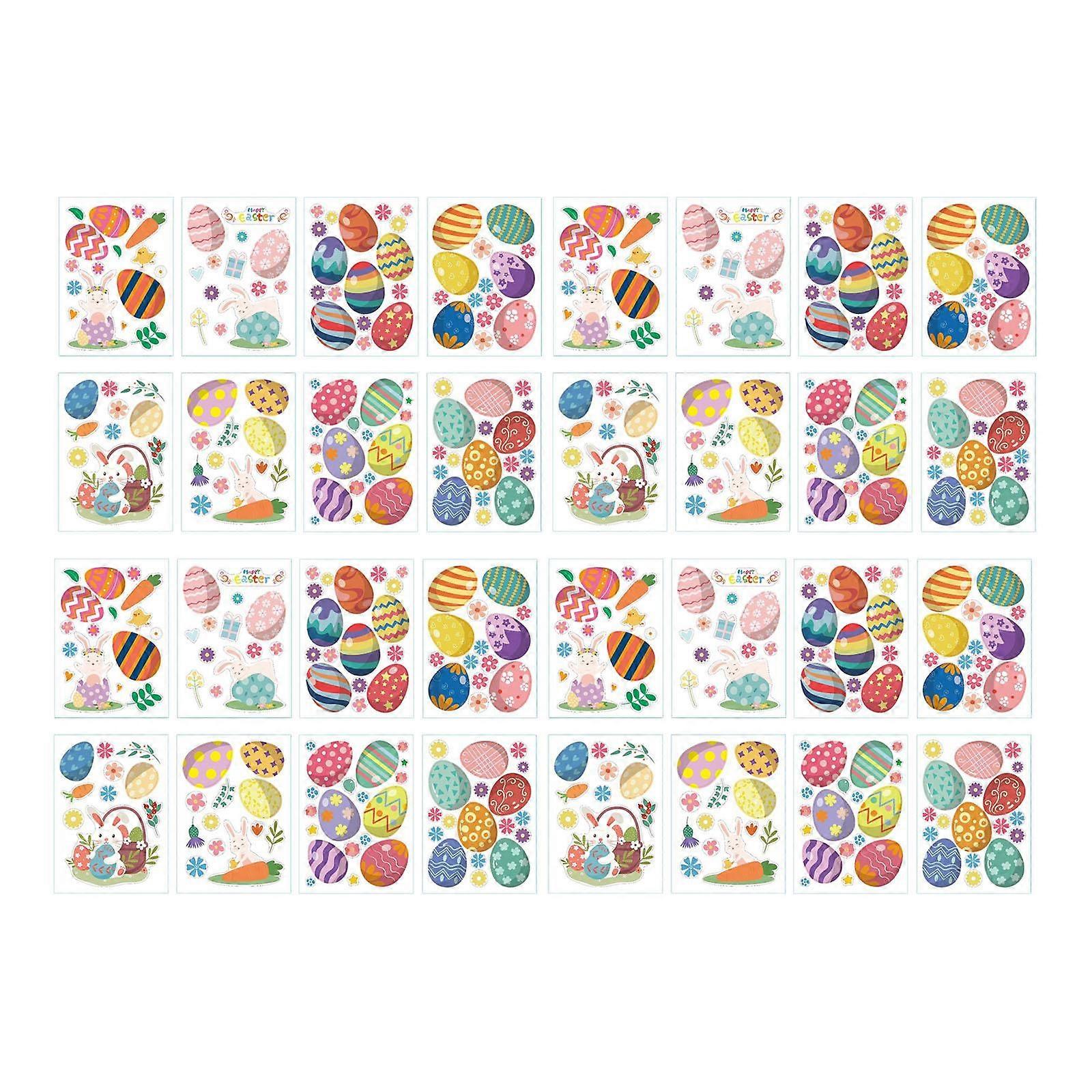 32x Easter Egg Bunny Stickers Decorative Easter Decor for Home Phone Holiday