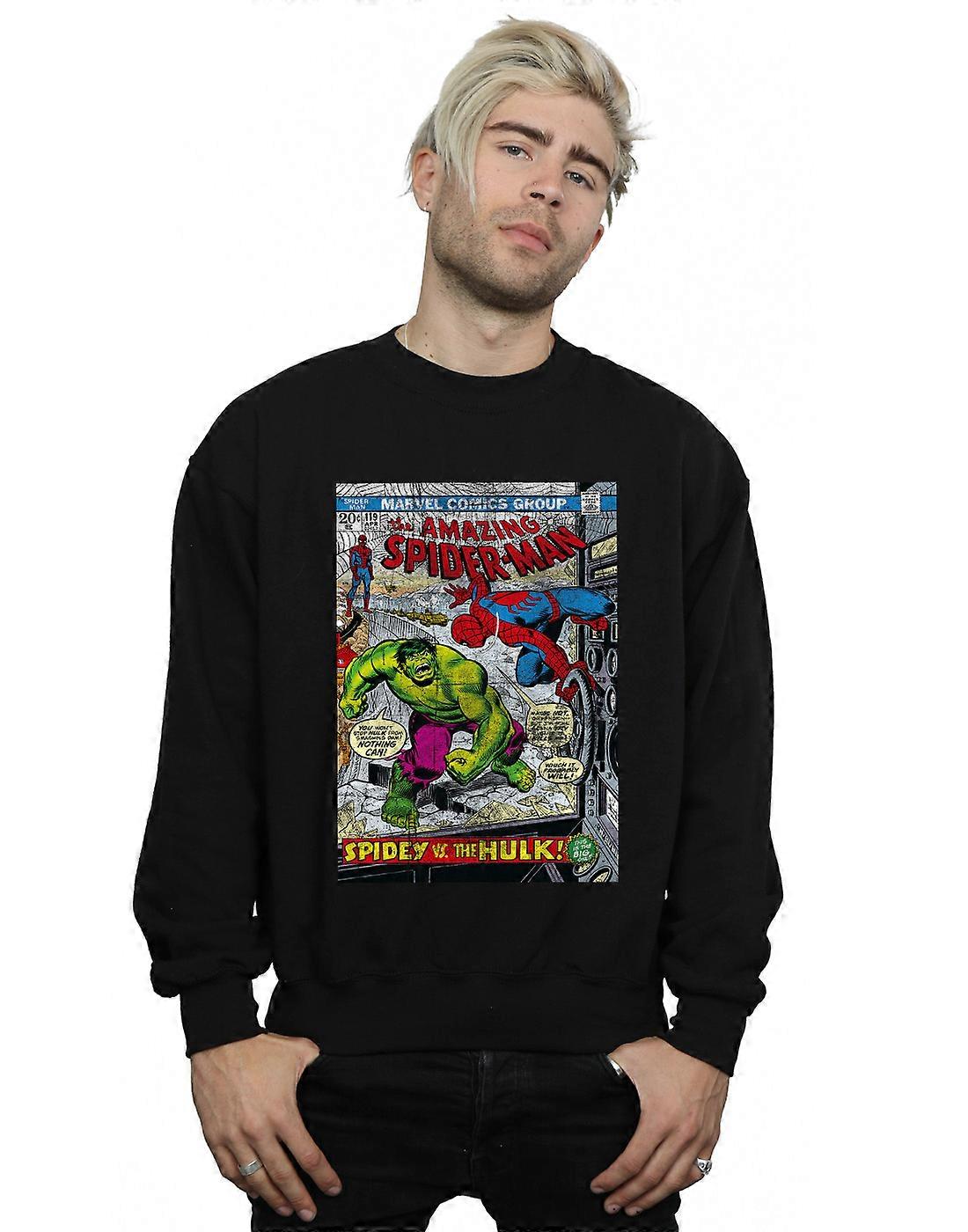 Marvel Men's Spider-Man VS Hulk Capa Moletom