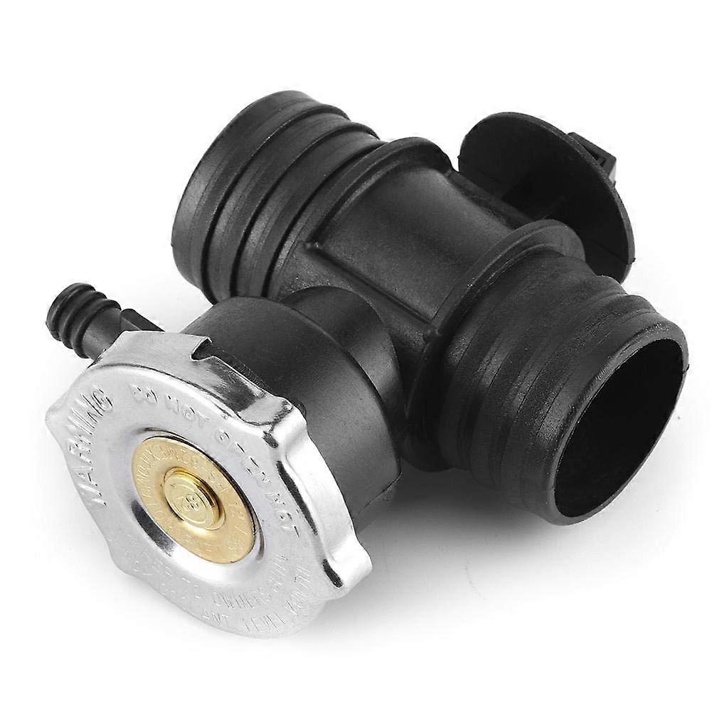 Radiator Cap with T Branch Pipe Kit for Car Cooling System, Quick Pressure Release Design