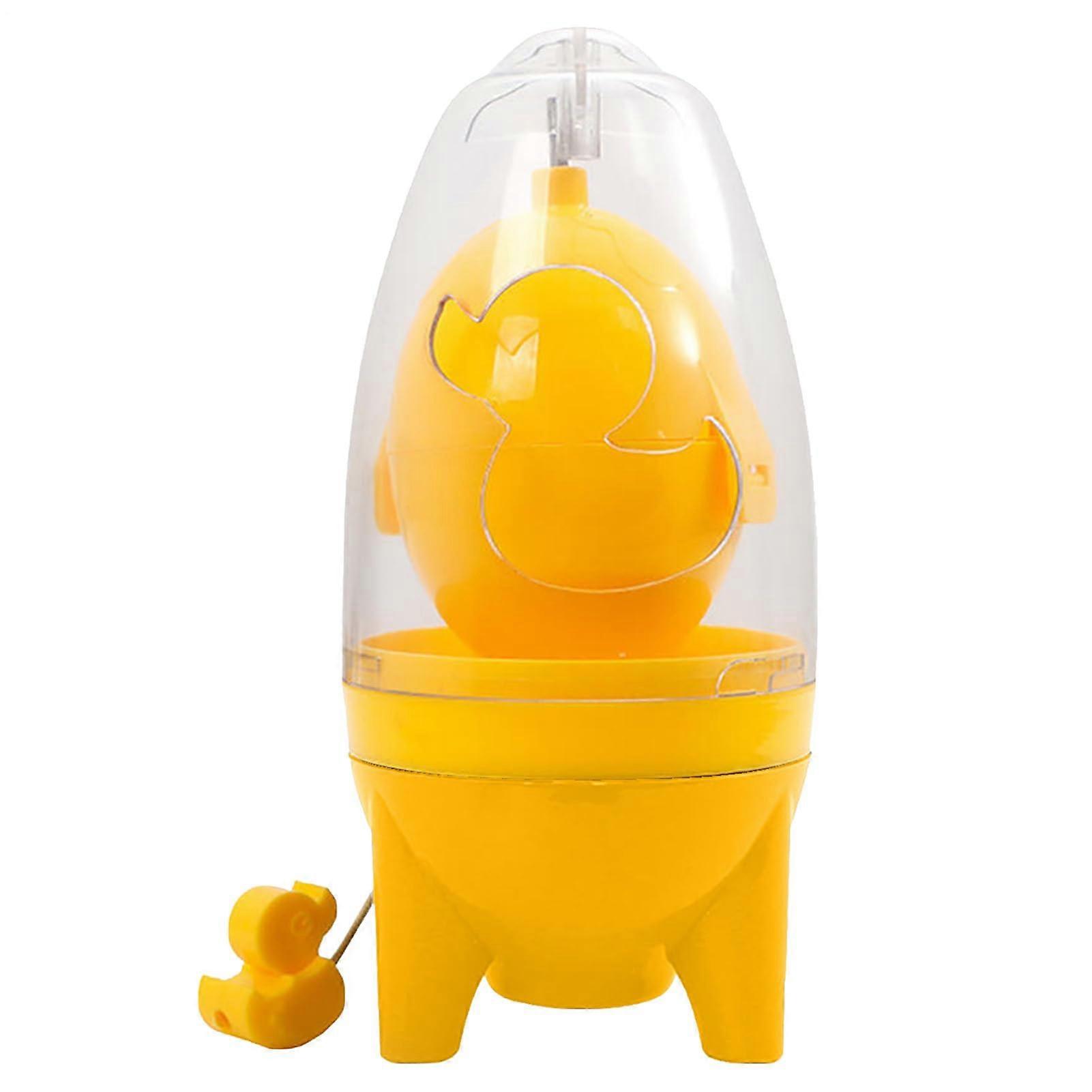 Egg Scrambler Golden Egg Maker with PullRope Rotation and FoodGrade Silicone Pad for Medium Eggs