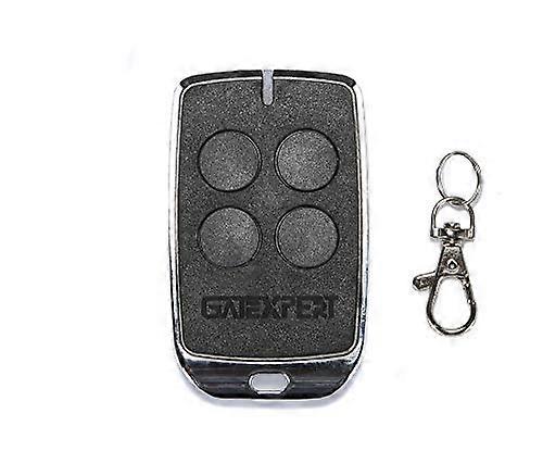 433.92MHz Sliding Gate Opener Remote Control, 4 Button Universal Keychain Transmitter, Black