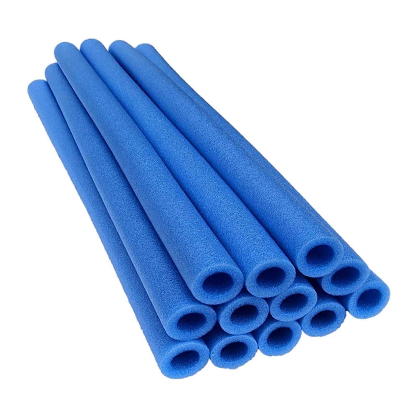 Weatherproof UVResistant Trampoline Pole Covers with Protective Foam Padding, Bright Blue, 12pcs