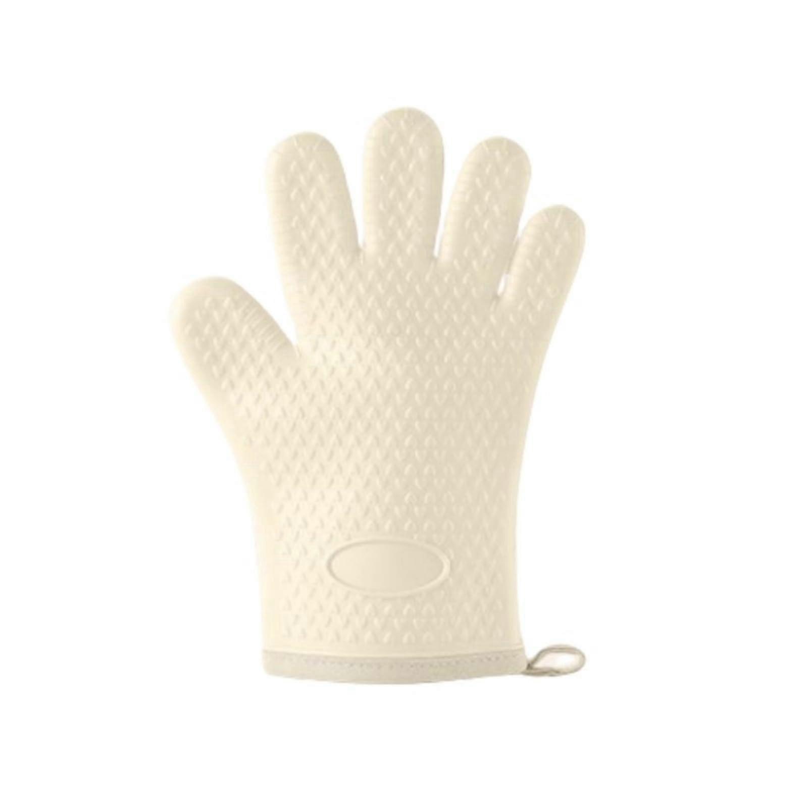 Silicone Heat Resistant Gloves with AntiSlip Grip and DoubleLayer Protection for Kitchen Cooking