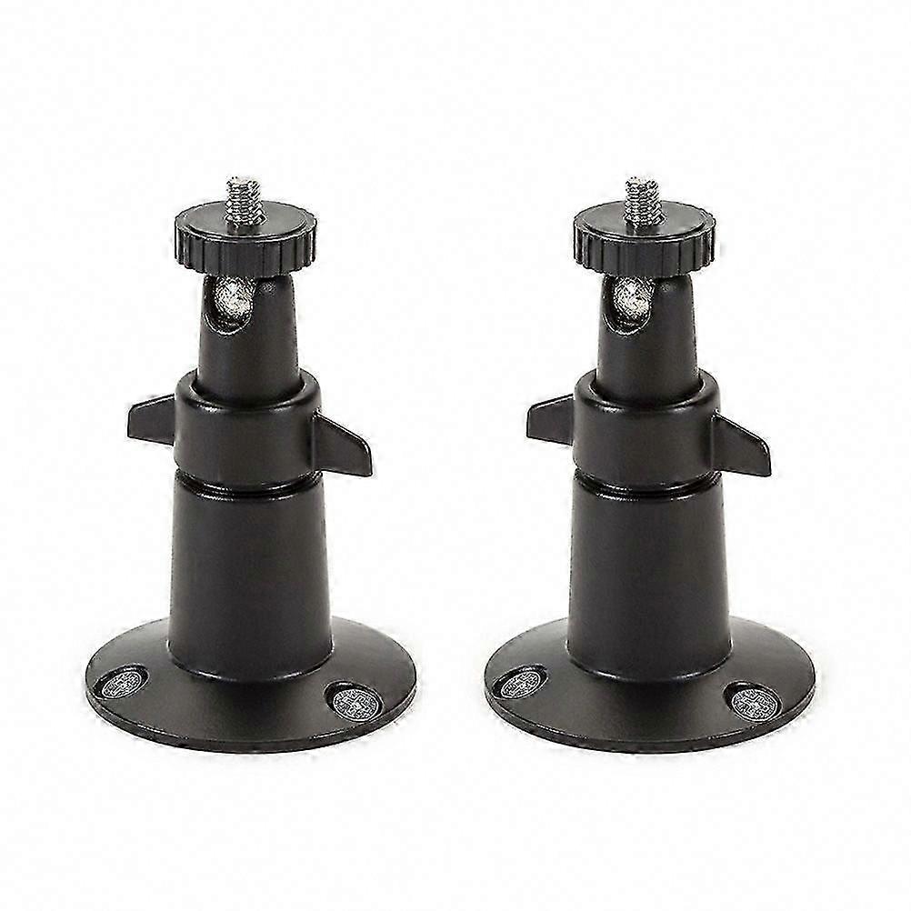 2 Pcs Adjustable Security Camera Wall Mount - Universal Indoor & Outdoor Bracket, Black - Stable Mounting Solution for Arlo Pro & Pro 2