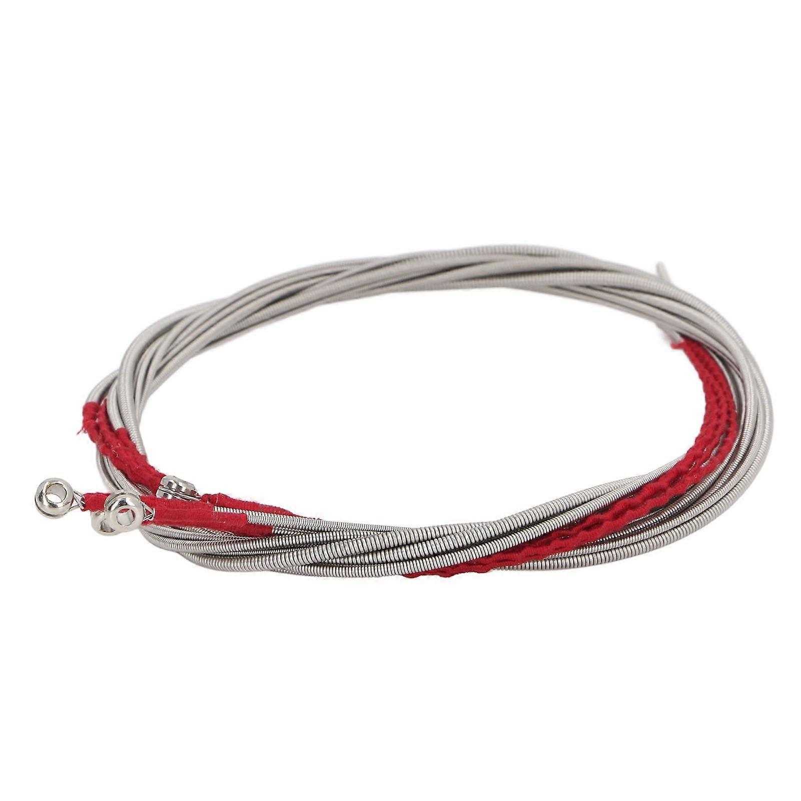 4 Pack Stainless Steel Acoustic Bass Strings Set with Consistent Tone and Smooth Playability