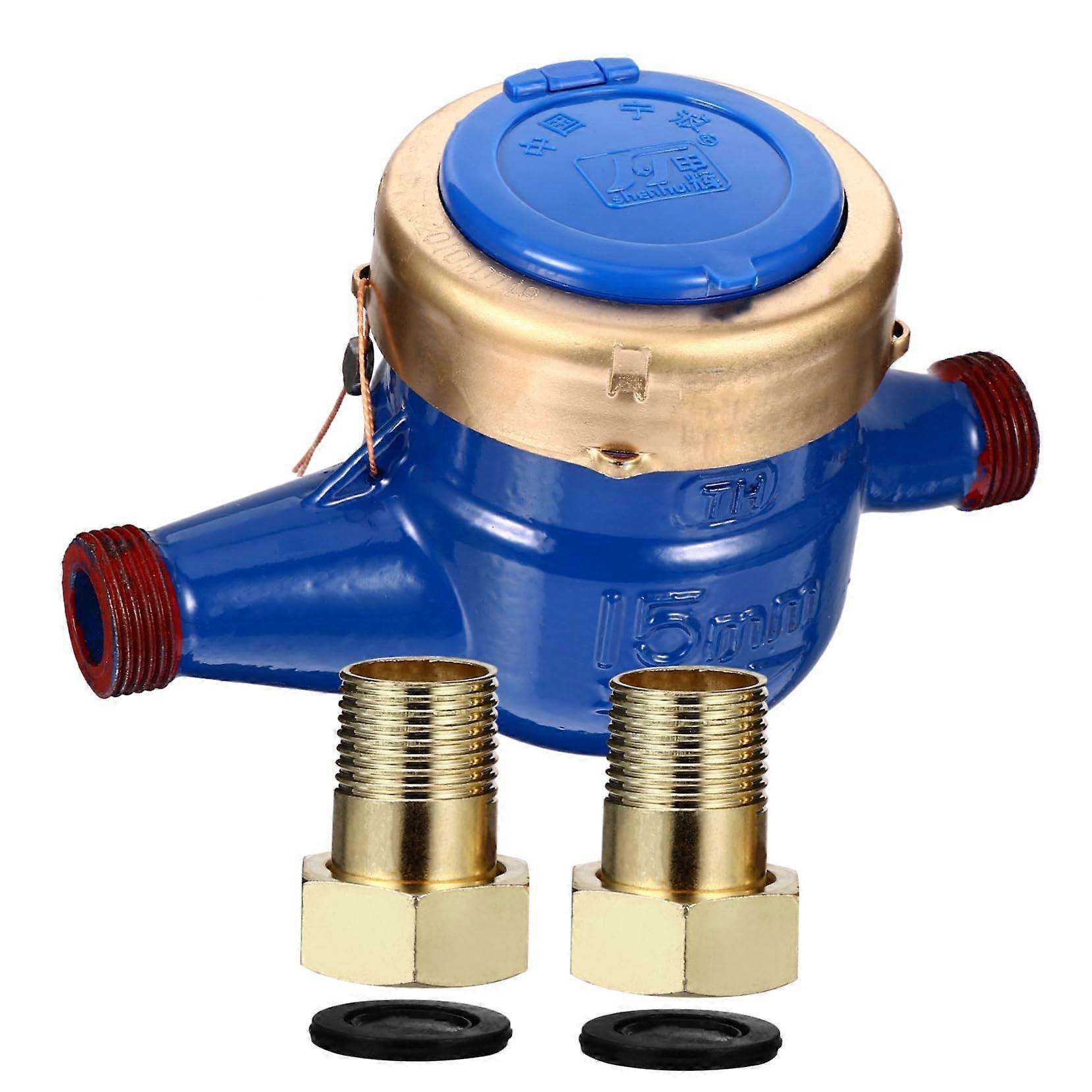 Digital Cold Water Flow Meter with LCD Display for Home Tap Use, Accurate Readings, Easy Install