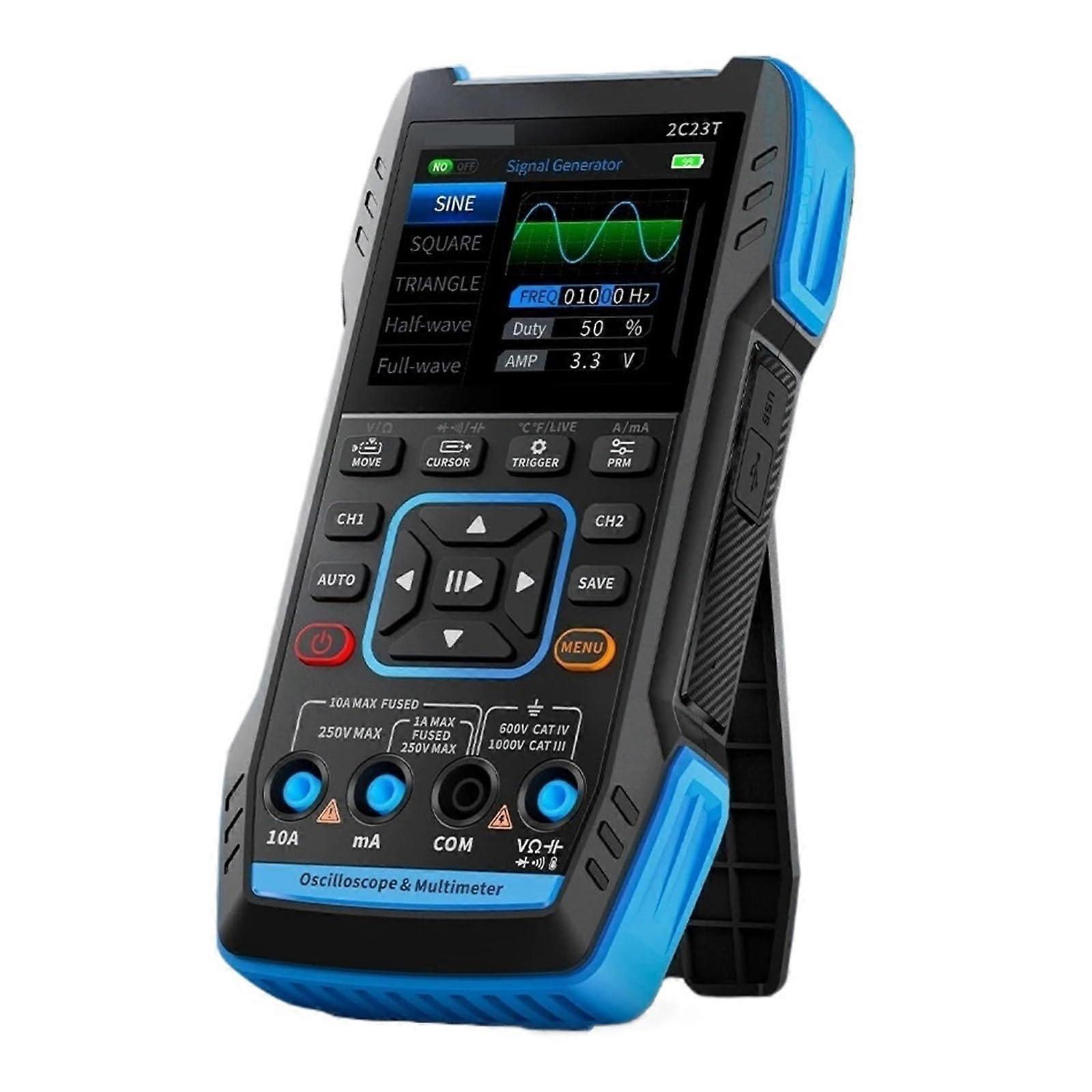 Dual Channel Digital Oscilloscope Multimeter with Builtin Function Signal Generator 10MHz 50MS/s
