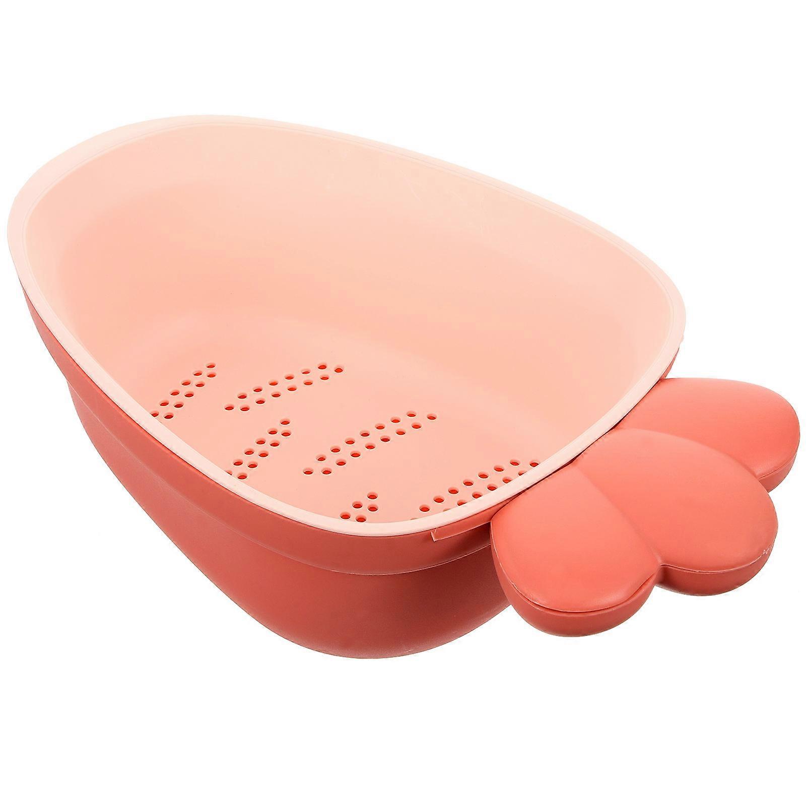 Kitchen Accessory Double Layer Fruit Washing Drain Basket