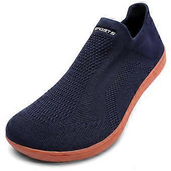 Unisex instapschoenen van mesh voor hardlopen en sport - Ademende, lichtgewicht sportschoenen - Stoffen rubberen zool, maat 38, marineblauw