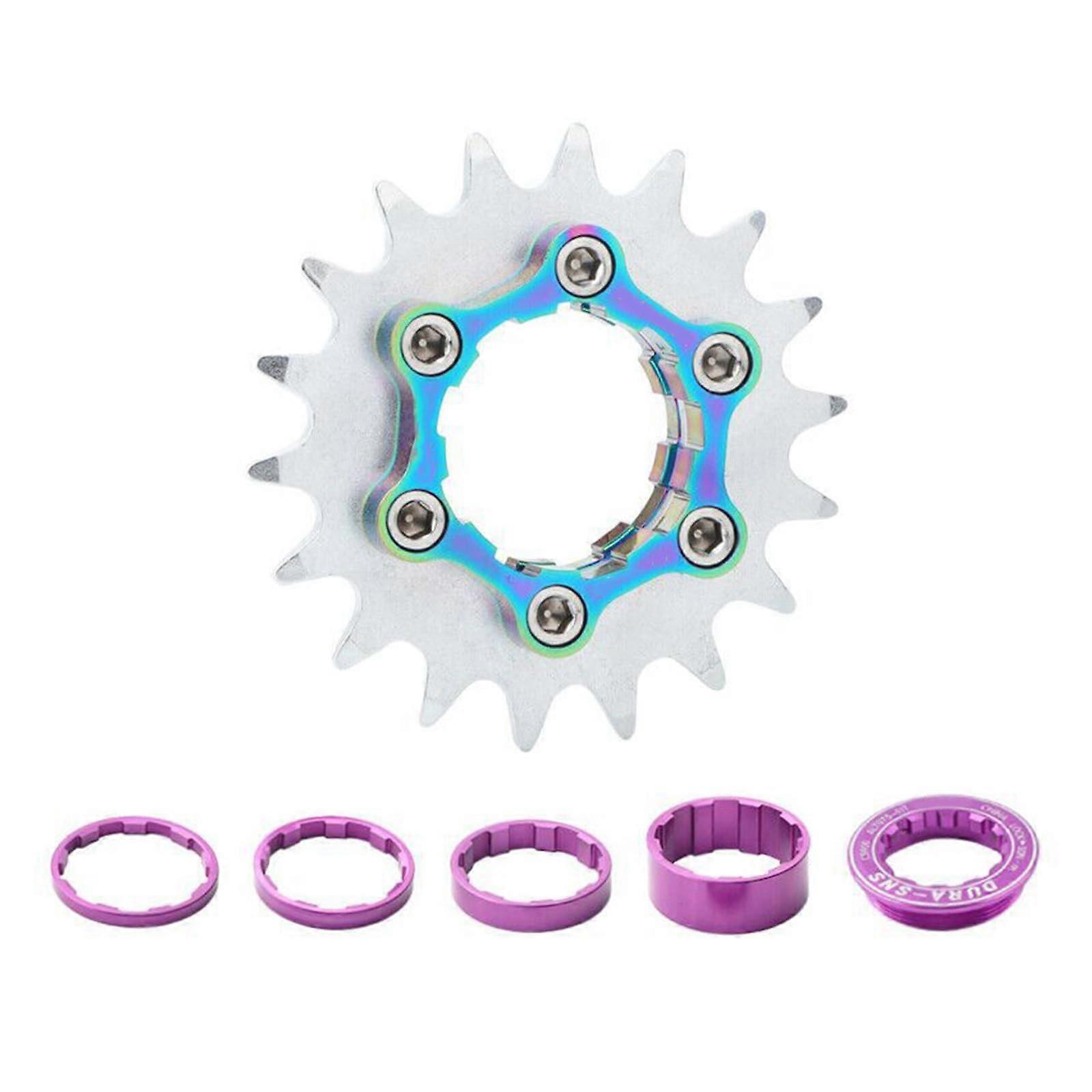 Single Speed Conversion Kit 16T 18T Cogs with Spacer and Lock Ring for MultiSpeed Bikes