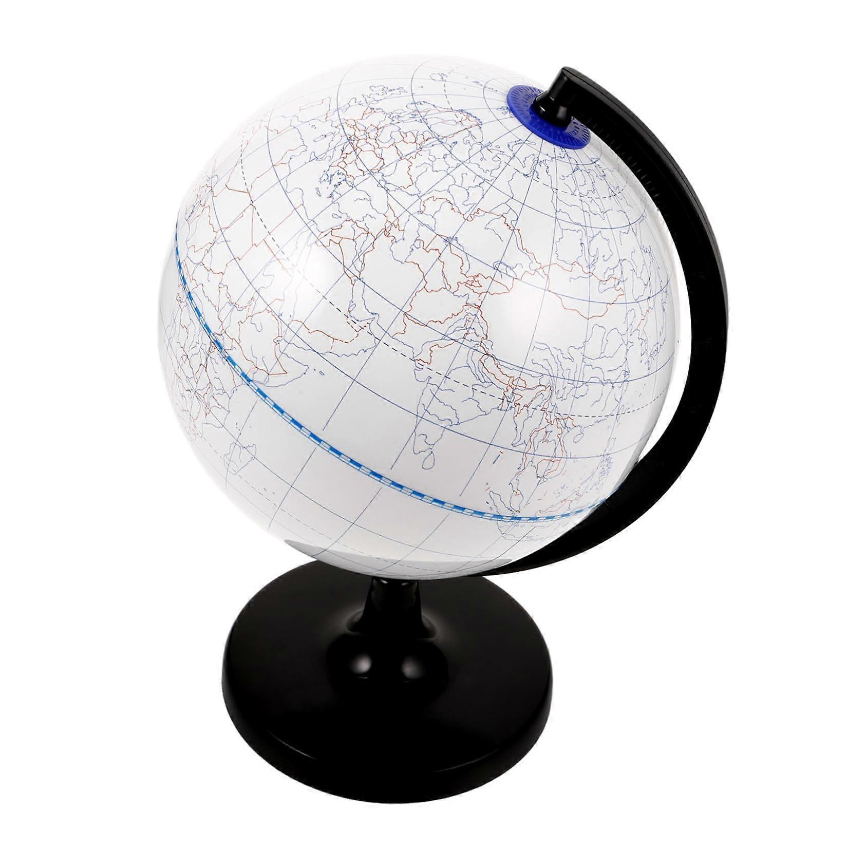 Blank Globe for Painting with  Surface, Educational DIY Globe for Geography Projects