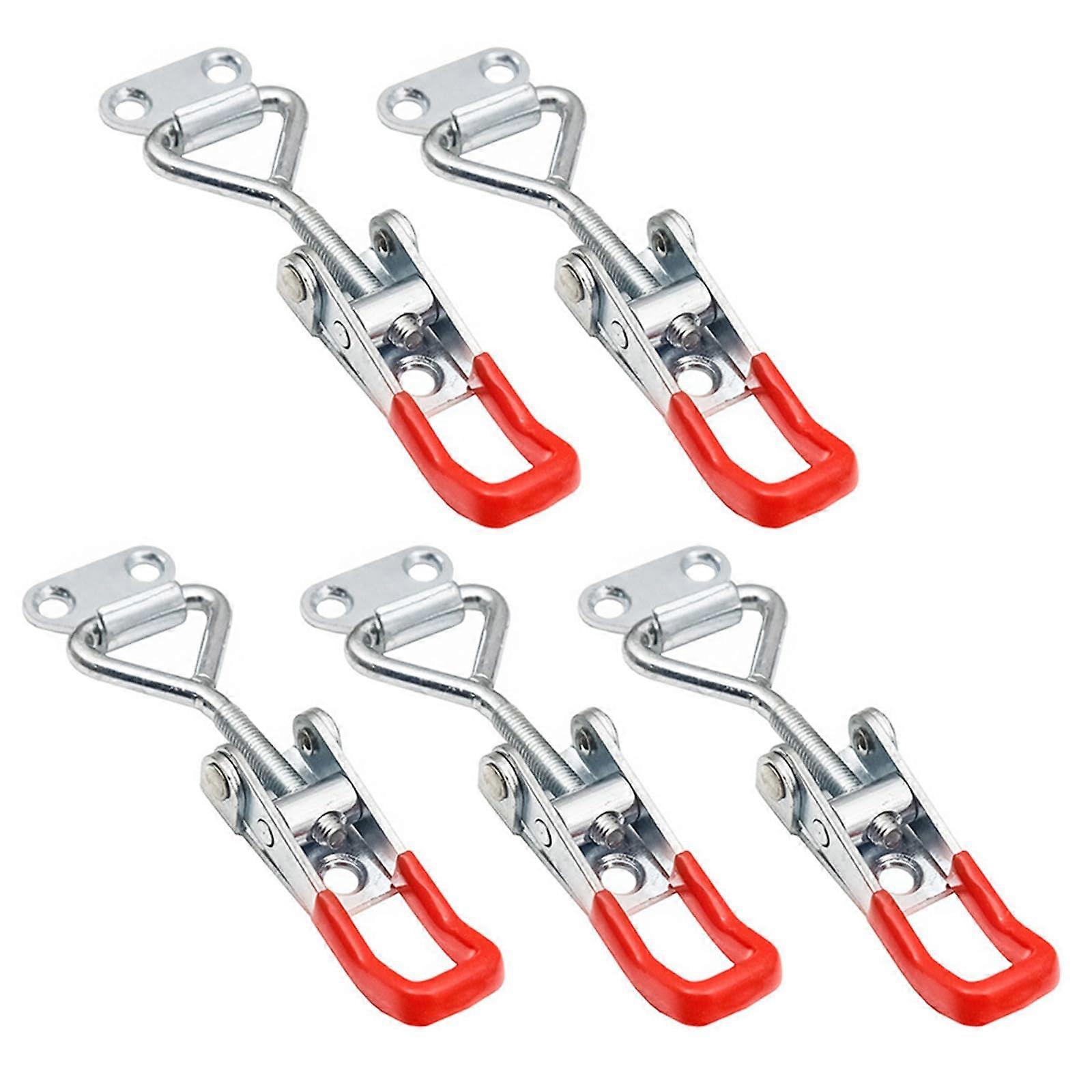 5Pcs Adjustable Stainless Steel Toggle Latch Clamp with Quick Release Heavy Duty Pull Hasp