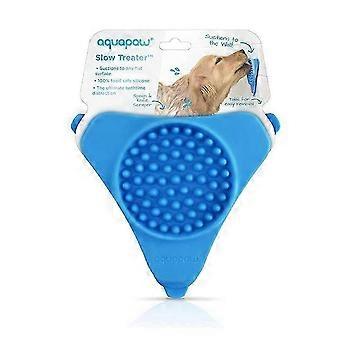Aquapaw Slow Treater Treat Dispensing Mat Suctions to Wall for Pet Bathing, Grooming, and Dog Training