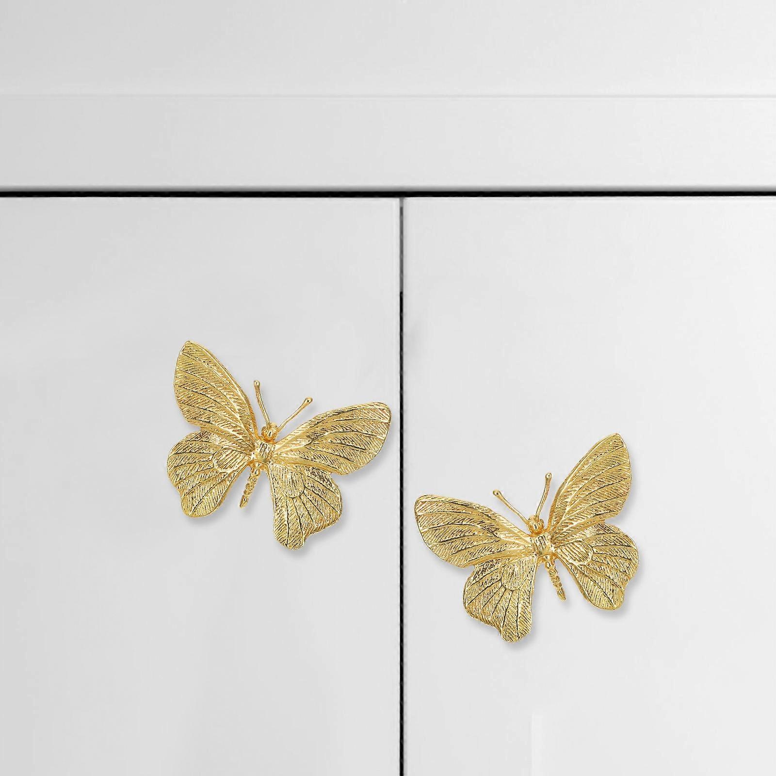 Decorative Brass Drawer Knobs Golden Finish Easy Install Cabinet Hardware