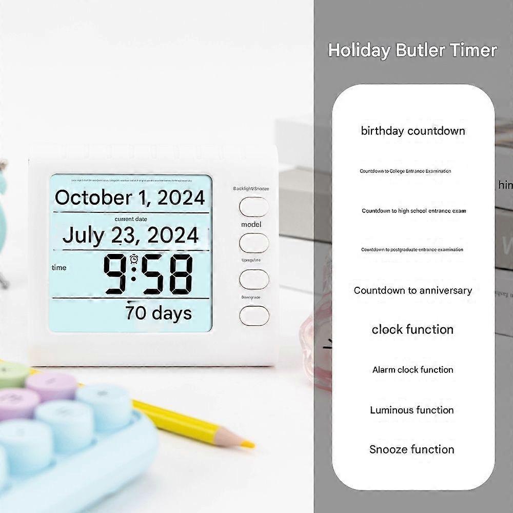 Bedside Clock Stand Multi - Function Home Bedroom Timer