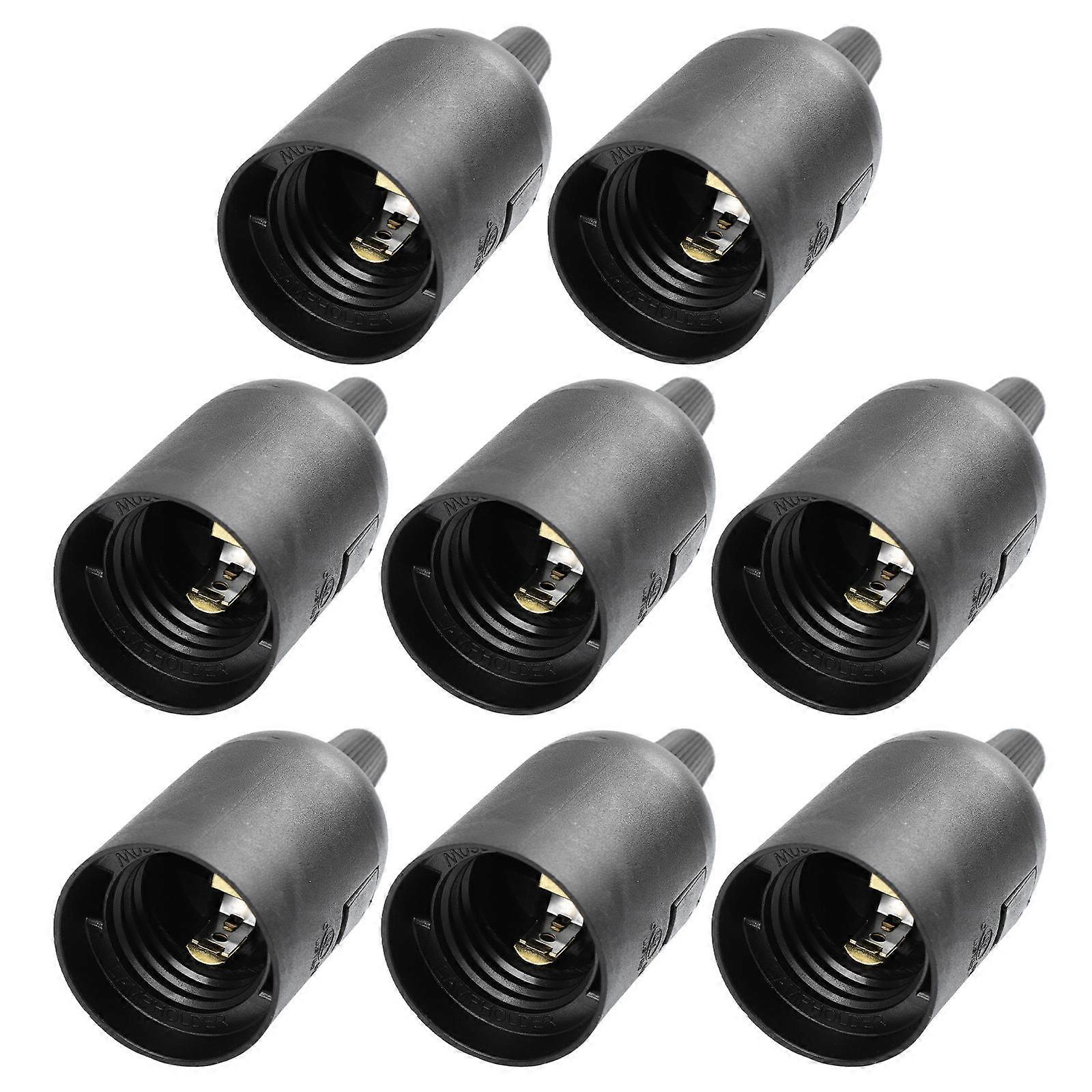 Plastic E26 Light Socket Lamp Holder for Home Lighting 8Pcs Set