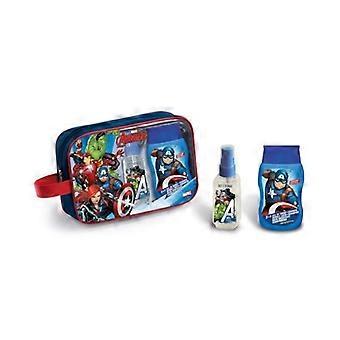 Avengers – Kulturbeutel mit Duschgel (200 ml) und Parfüm (90 ml) – 2 Stück