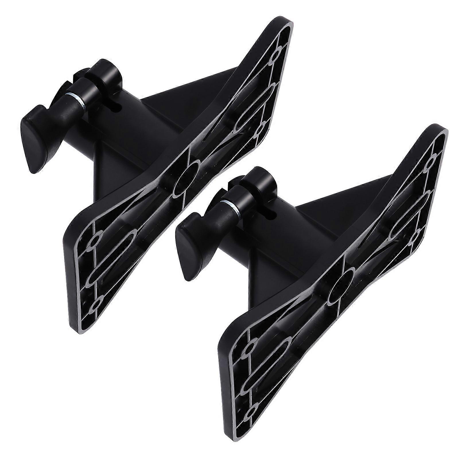 Monitor Speaker Stand Black Speaker Bracket Adjustable Height and Angle Stage Performances 2Pcs