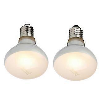 2-pakning 100W kvartsglass reptil UVA UVB varmelampe 5000K varmt lys for amfibier, fugler, øgler, slanger og terrariumbruk