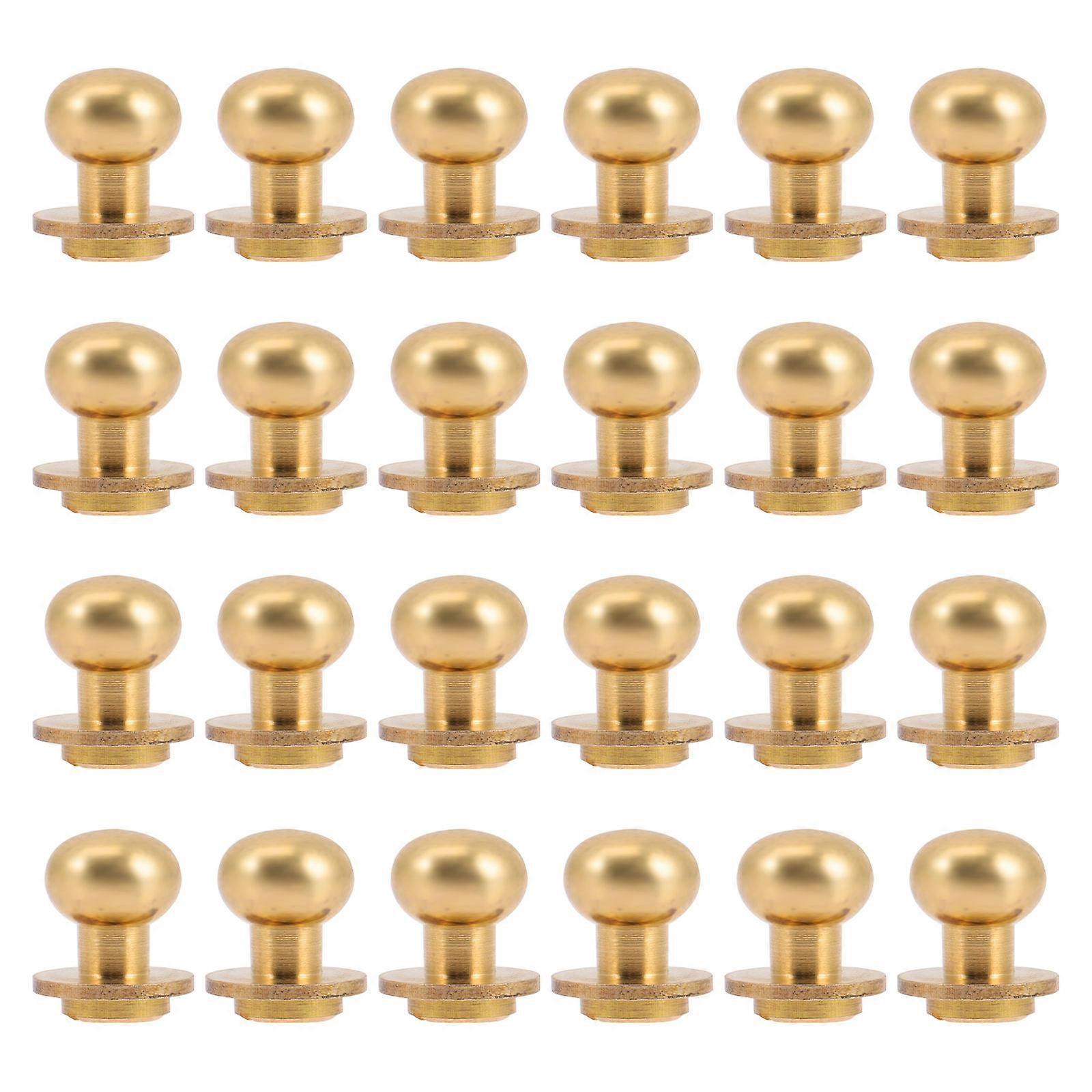 Golden Alloy Round Kitchen Cabinet Knobs for 24Sets Drawer Handles