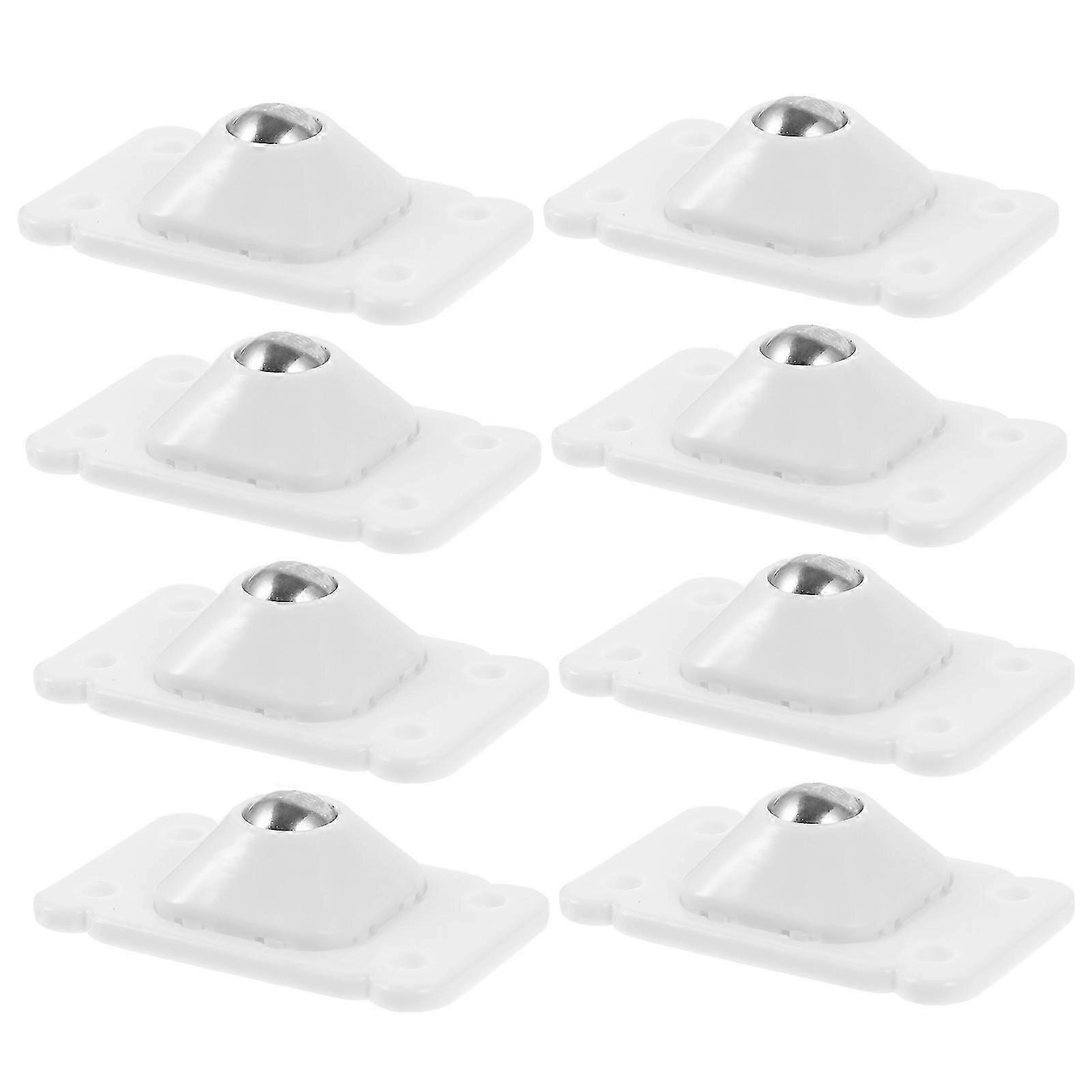 Adhesive Caster Wheels for Storage Box Trash Can, 8 Pcs