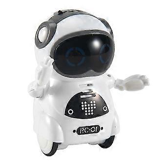 Mini Rc Pocket Robot Para Crianças Com Conversa de Diálogo Interativo, Reconhecimento de Voz, Gravação de Chat, Cantando Dançando