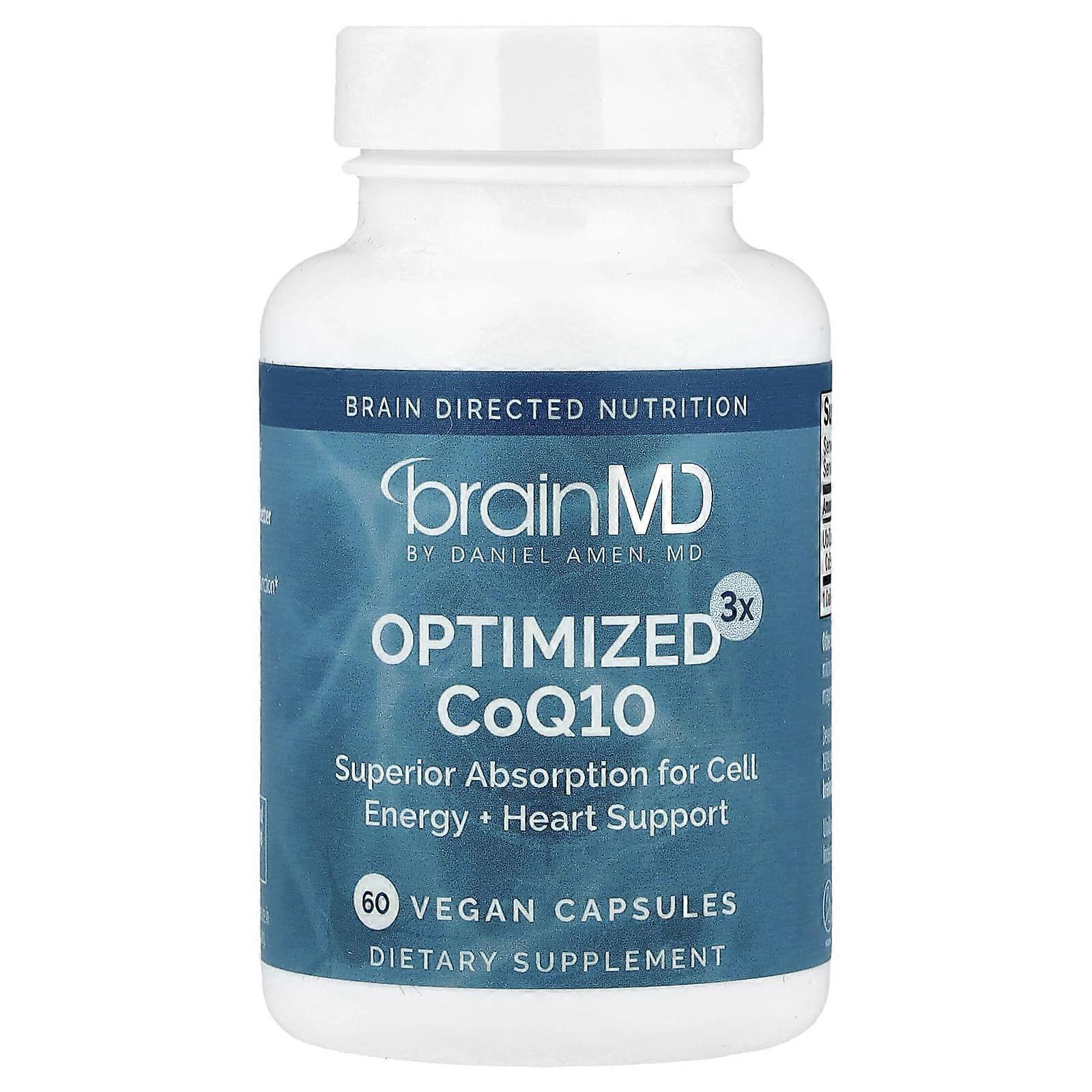 BrainMD, Optimized3x CoQ10, 60 Vegan Capsules