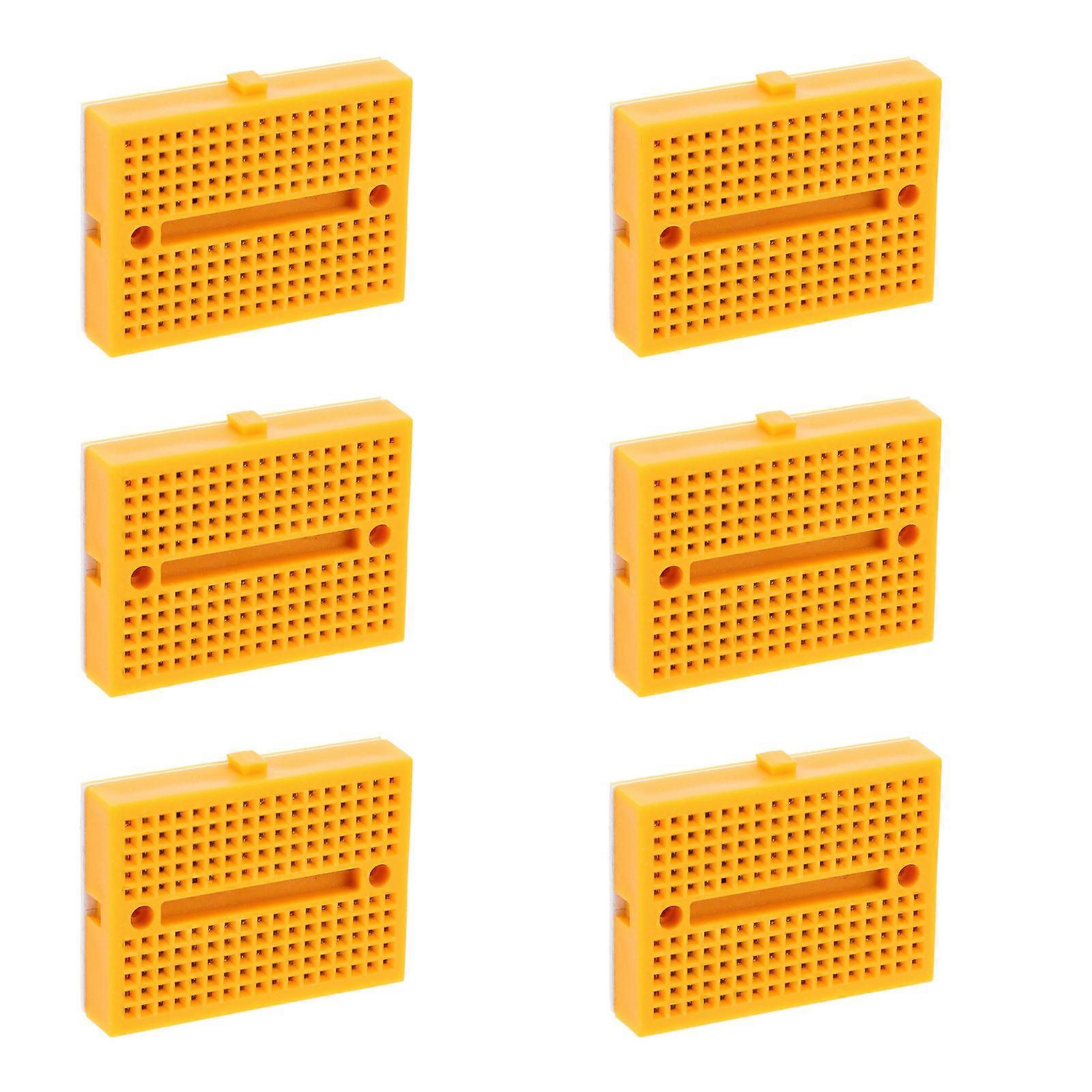 6pcs Bread Board Small Breadboard Circuit Experiment Breadboards Solderless Breadboards