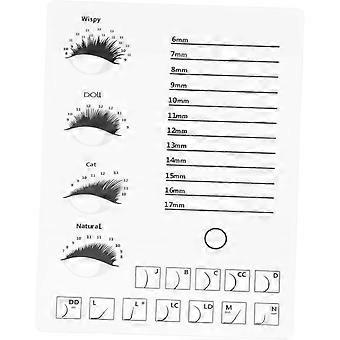 Acryl displaybord voor kunstwimpers met handige applicatiefunctie voor wimperextensions, geschikt voor schoonheidssalons en thuisgebruik.