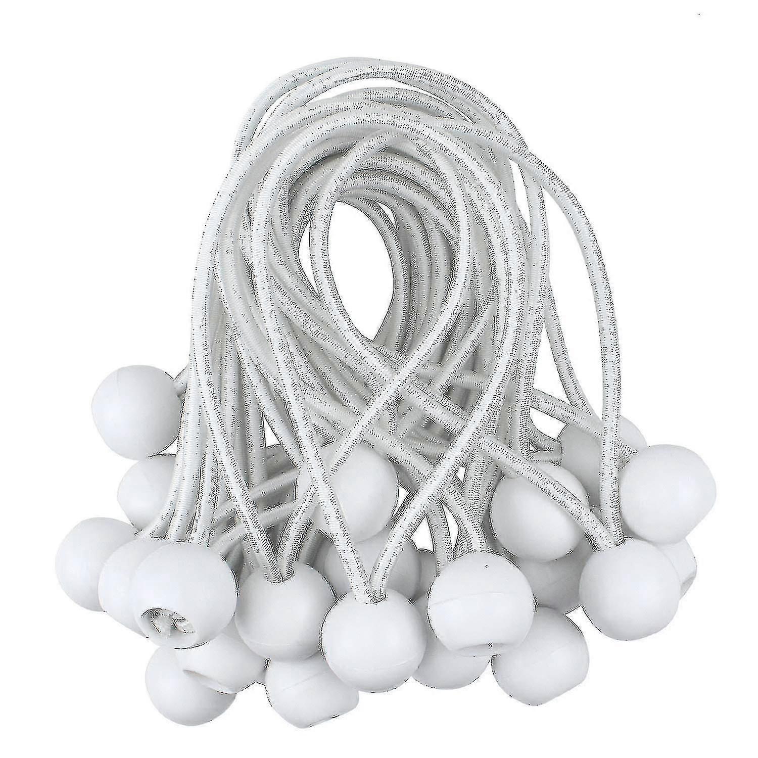 Utendørsteltstropper, elastiske ballgummibånd, presenningsfeste A (50 stk.)