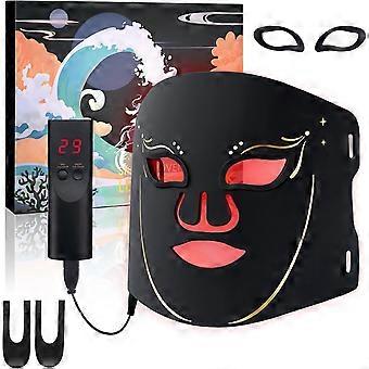 LED Face Mask - Red Light Therapy Mask - Infrared Light Therapy - 7 Colors for Anti-Aging & Hydration for Glowing Skin - Skincare & Beauty Gifts with 