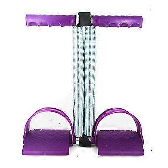 Dual Spring Sit Up Pull Rope Elastic Tension Fitness Slimming Training (1 Uds, Púrpura)